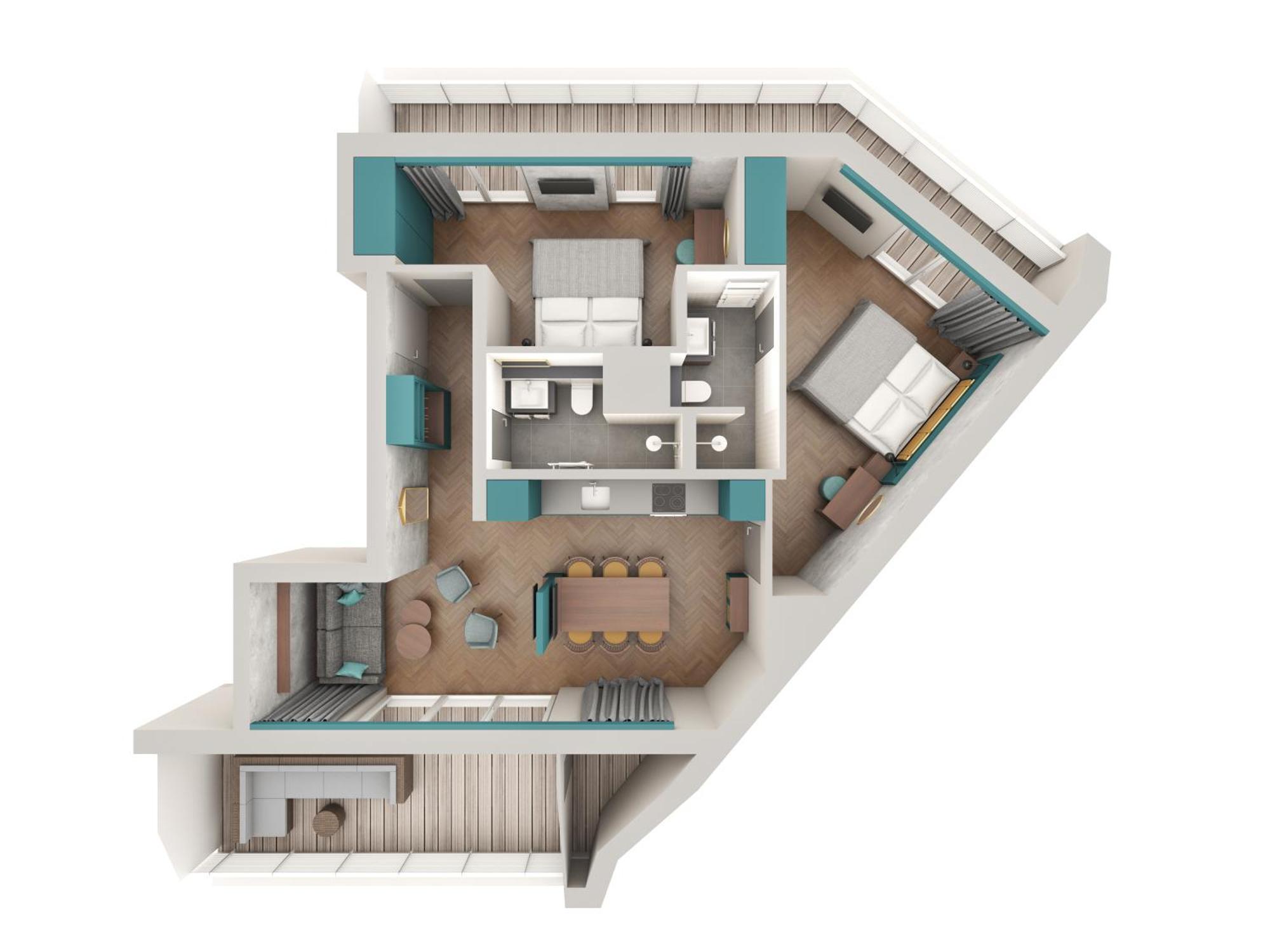 Downtown Apartments Mitte-Wedding Берлин Номер фото